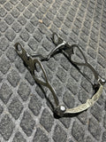 2 pc smooth mouth heart shank with silver overlay