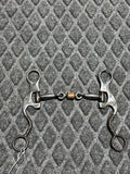 3 pc smooth dog bone with roller curved shank bit