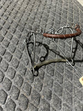 Beetle Hackamore with steel leather wrapped noseband