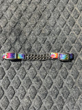 Rainbow nylon chain chin strap