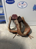 Rawhide covered stirrups
