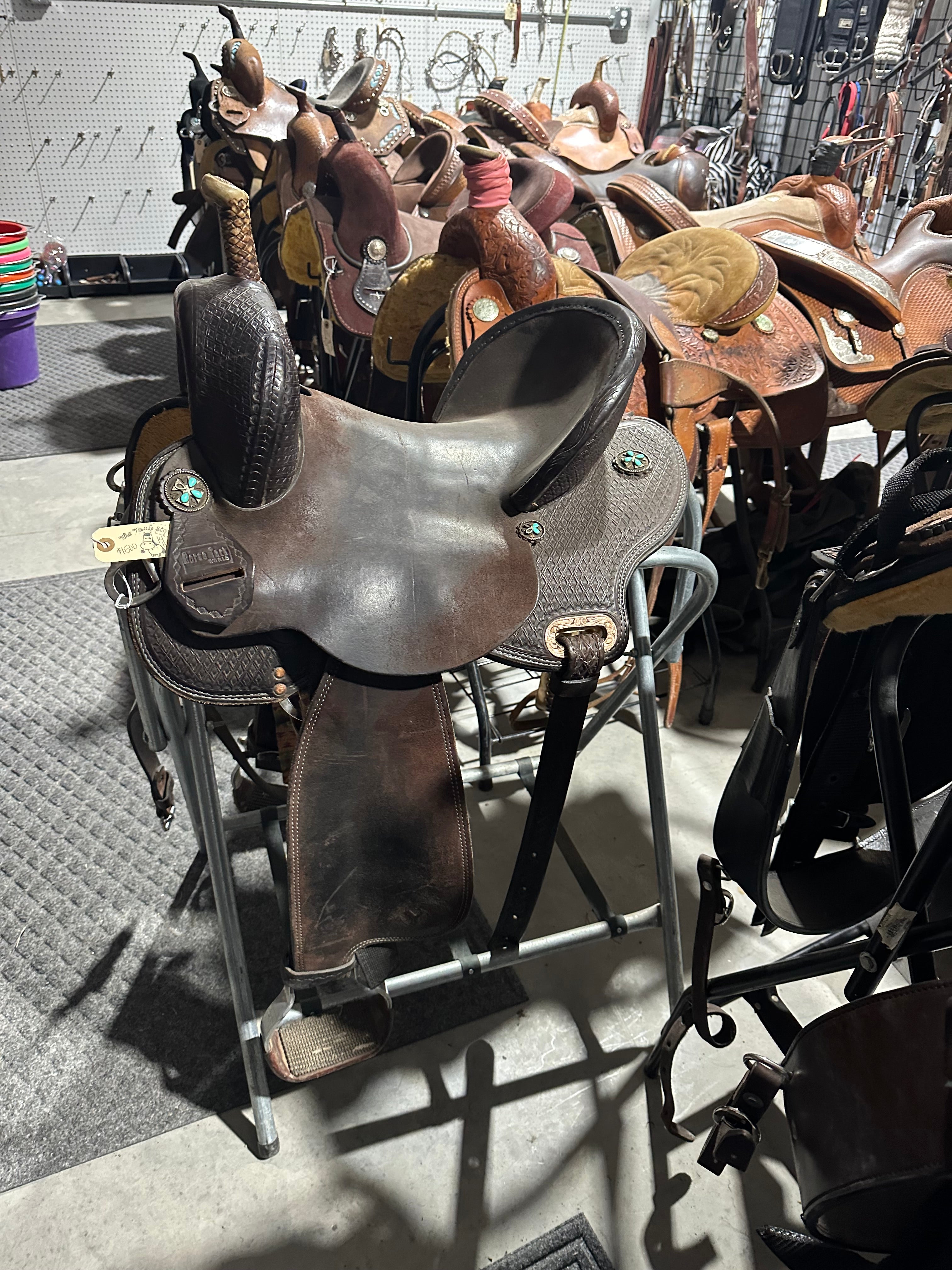 14” Horse Tack World barrel saddle