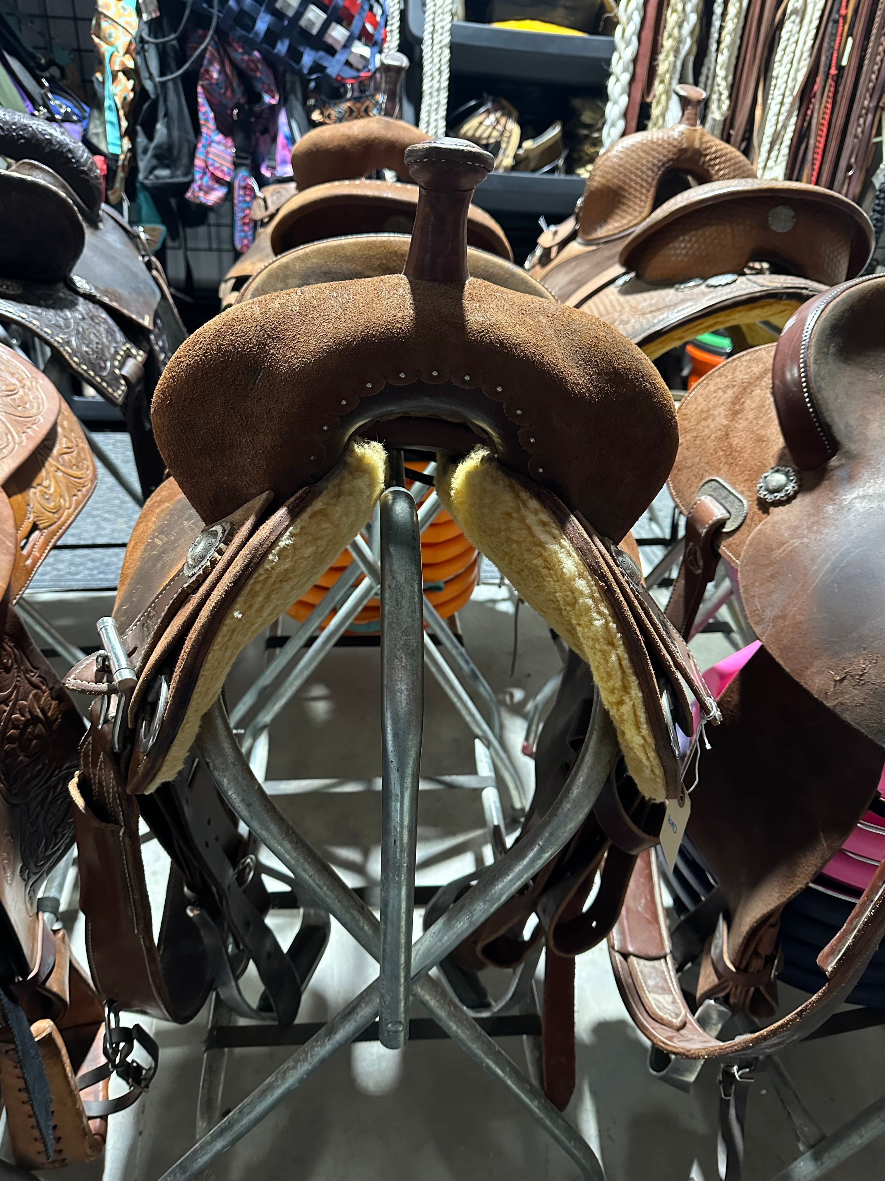 13.5” Burns barrel saddle #10 tree MD