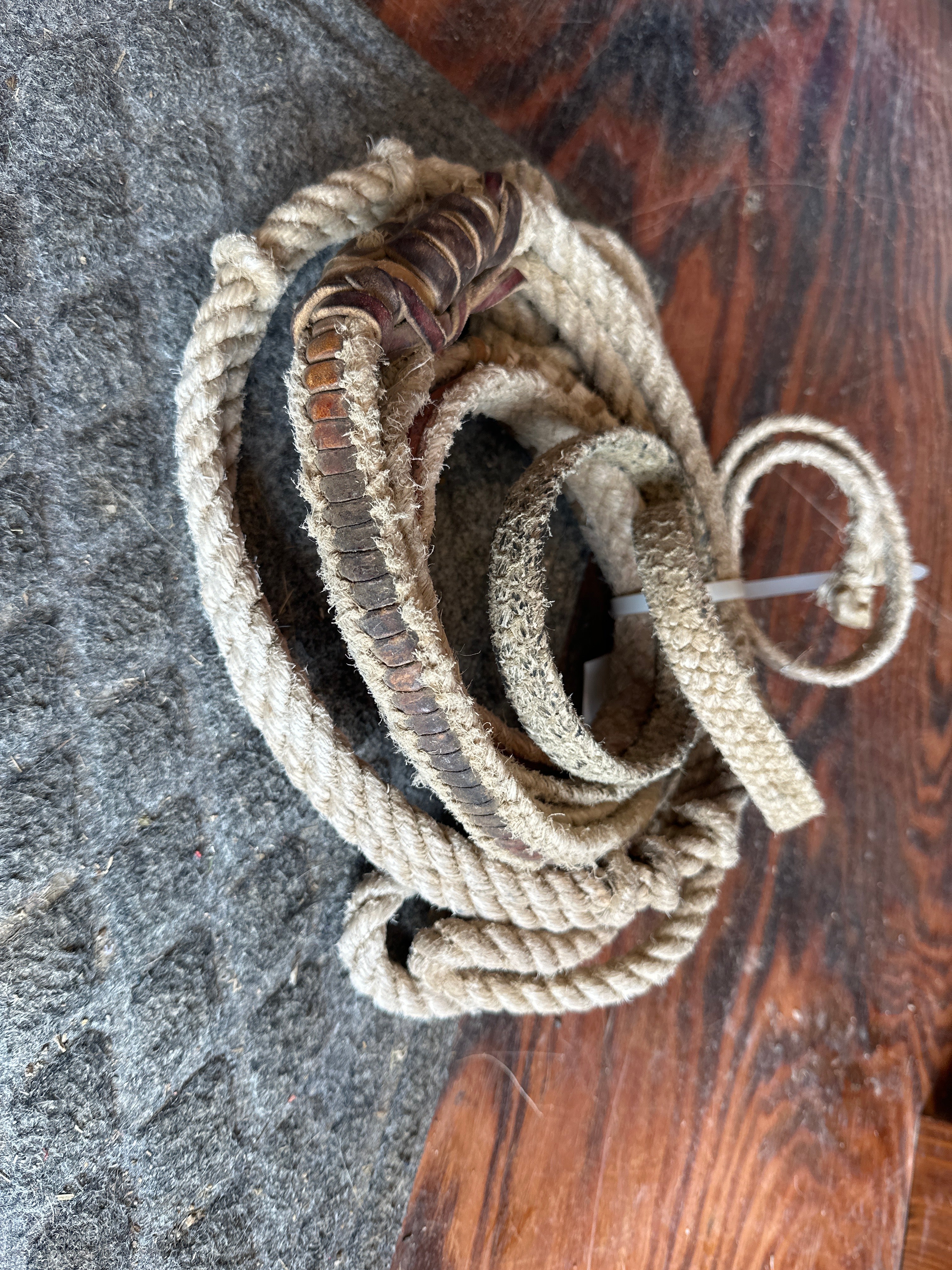 Used right hand bull rope