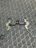 Spoon bit with roller & silver accent long shanks