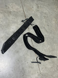 Black ribbed latigo & off billet set