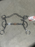 Professionals Choice for futurity bit gag 3 piece smooth with roller