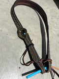 LV split ear buckstitch headstall