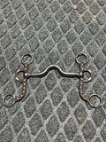 Traditional port bit with short shank & silver dots