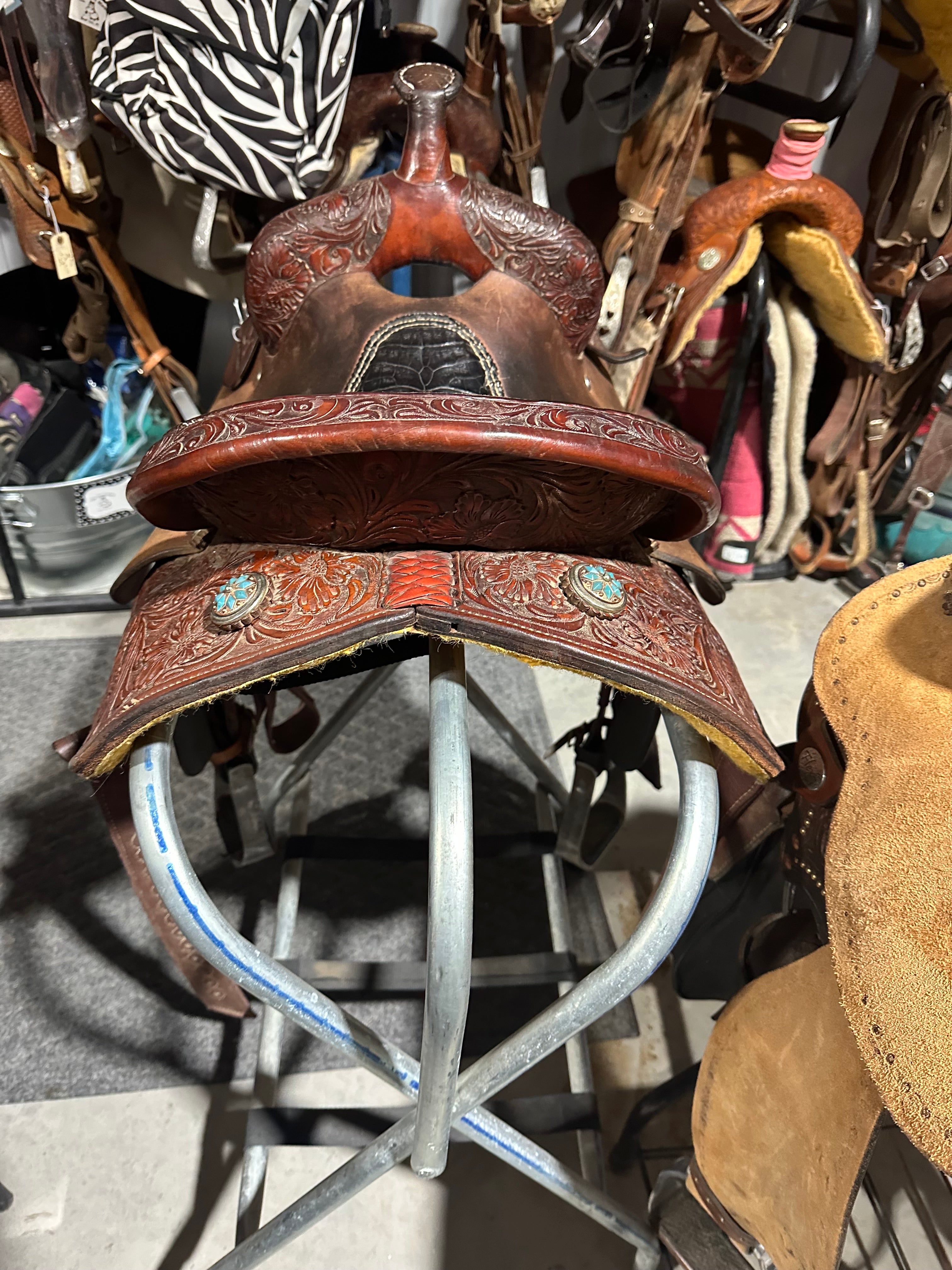 13.5” Sharon Hall barrel saddle
