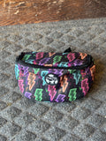Pretty polos by Jessie neon lightning bolt Saddle sack ￼