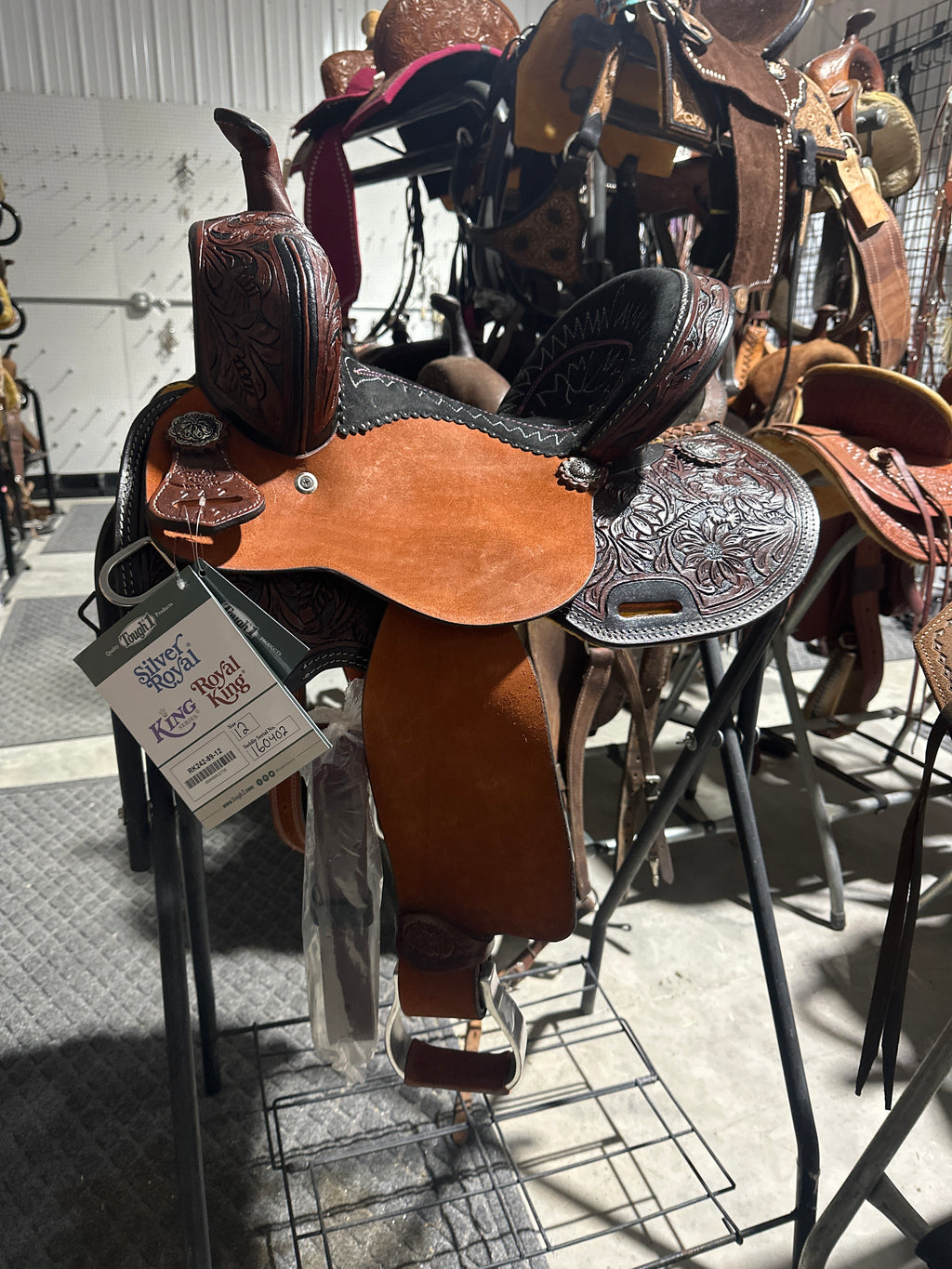 12” Silver royal Hawley barrel saddle