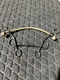 2 pc twisted wire gag combo bit