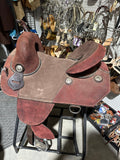 15” Double T treeless barrel saddle