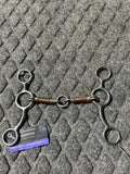 Professionals Choice Equisential copper wrapped life saver mouth long shank jr cow horse bit