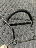 Hackamore rubber wrapped bike chain long shank