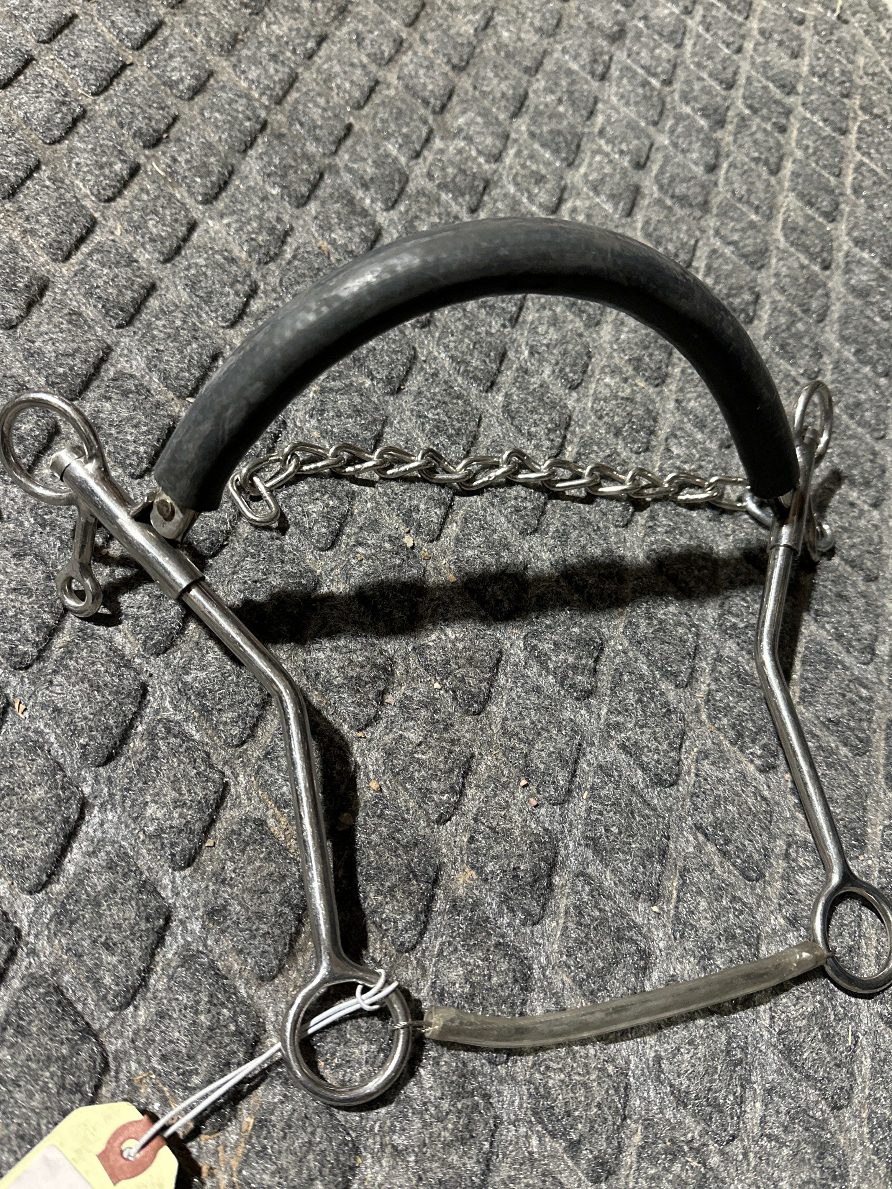Hackamore rubber wrapped bike chain long shank