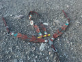 Feather headstall & matching breast collar