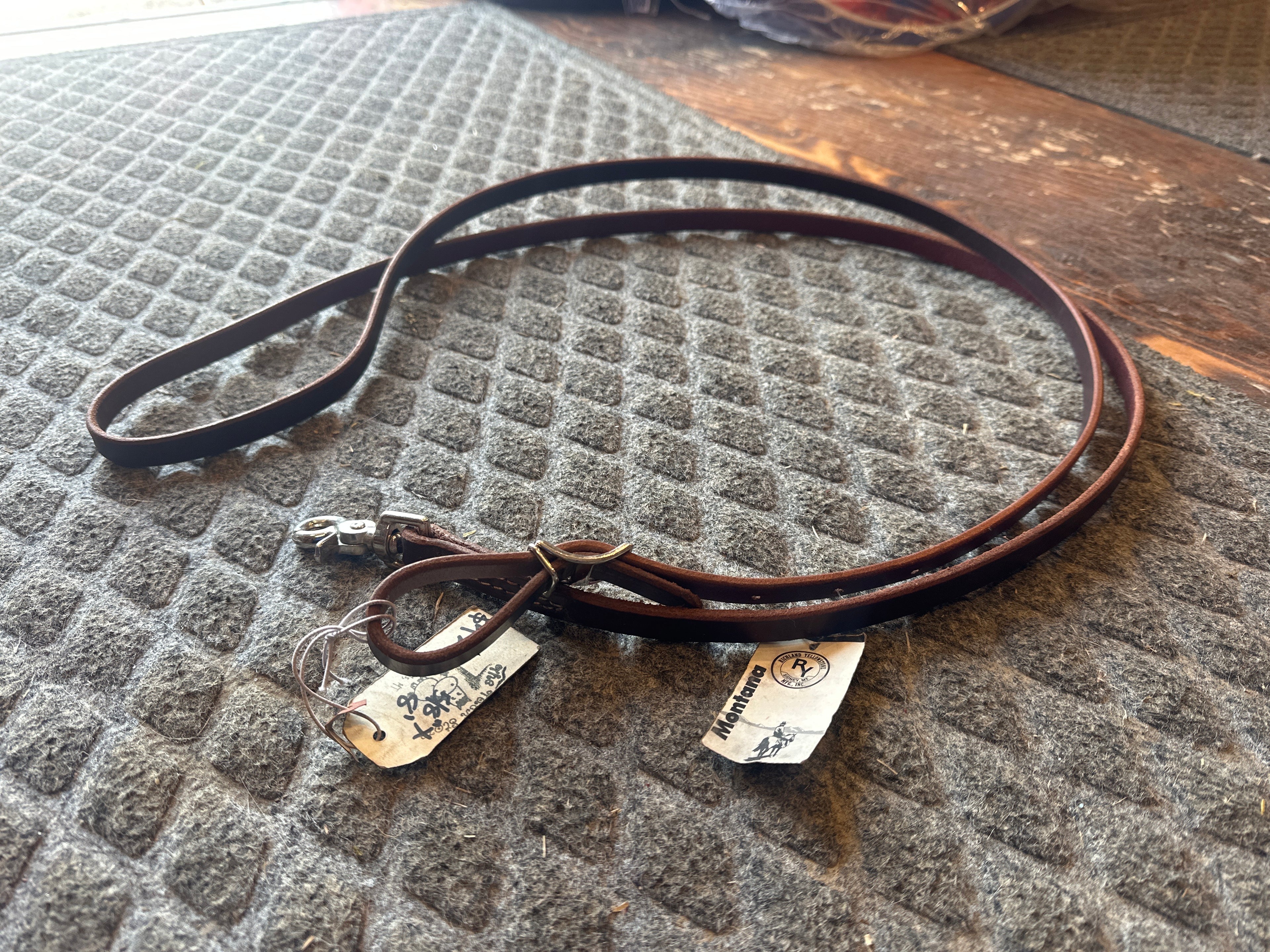 5/8” x 8’ Richland leather flat rein
