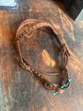 Buckstitch headstall with quick change buckles