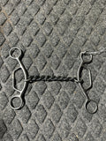 Chain mouth gag short shank bit