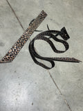 Used leopard nylon off billet & latigo set