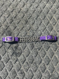Purple nylon chain chin strap