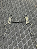 Billy Allen mouth with roller long shank bit with silver accents