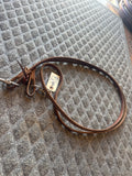 8’ flat leather rope rein used