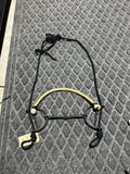 2 pc smooth snaffle combination draw gag bit