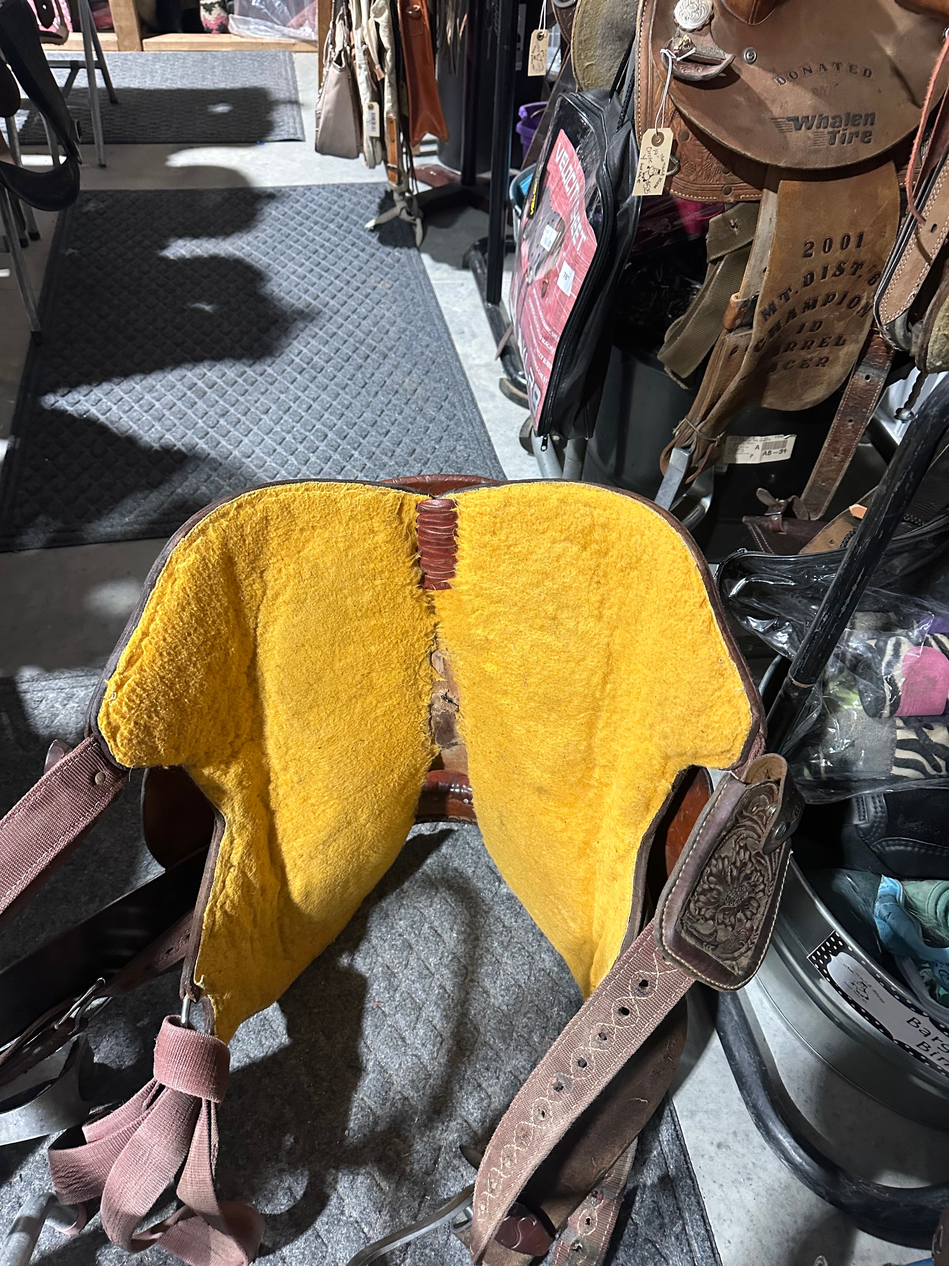 13.5” Sharon Hall barrel saddle