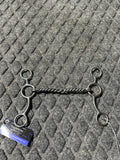 Professionals Choice Equisential 2 pc twisted wire long shank jr cow horse bit
