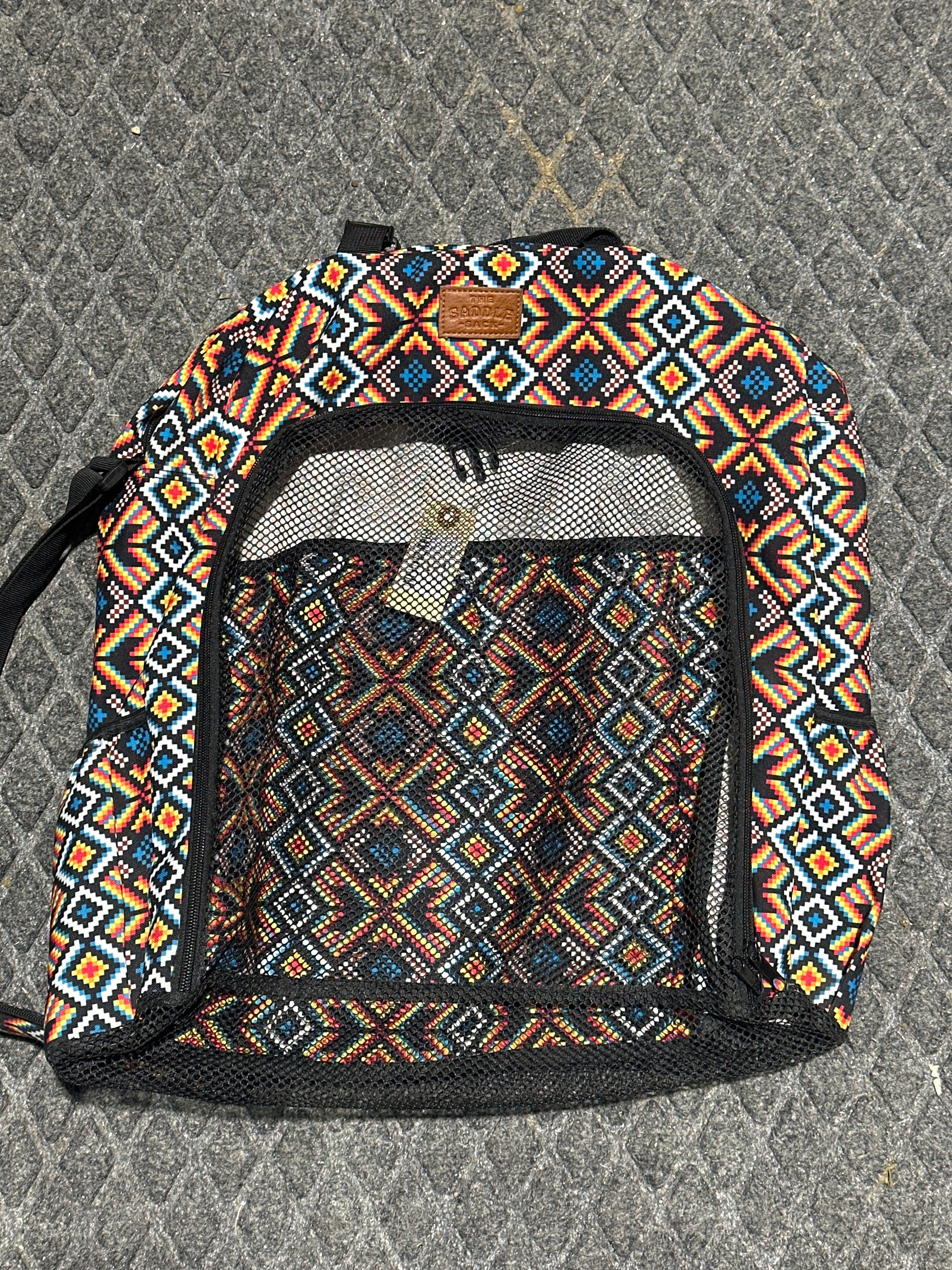 Saddle sack Aztec carry all bag