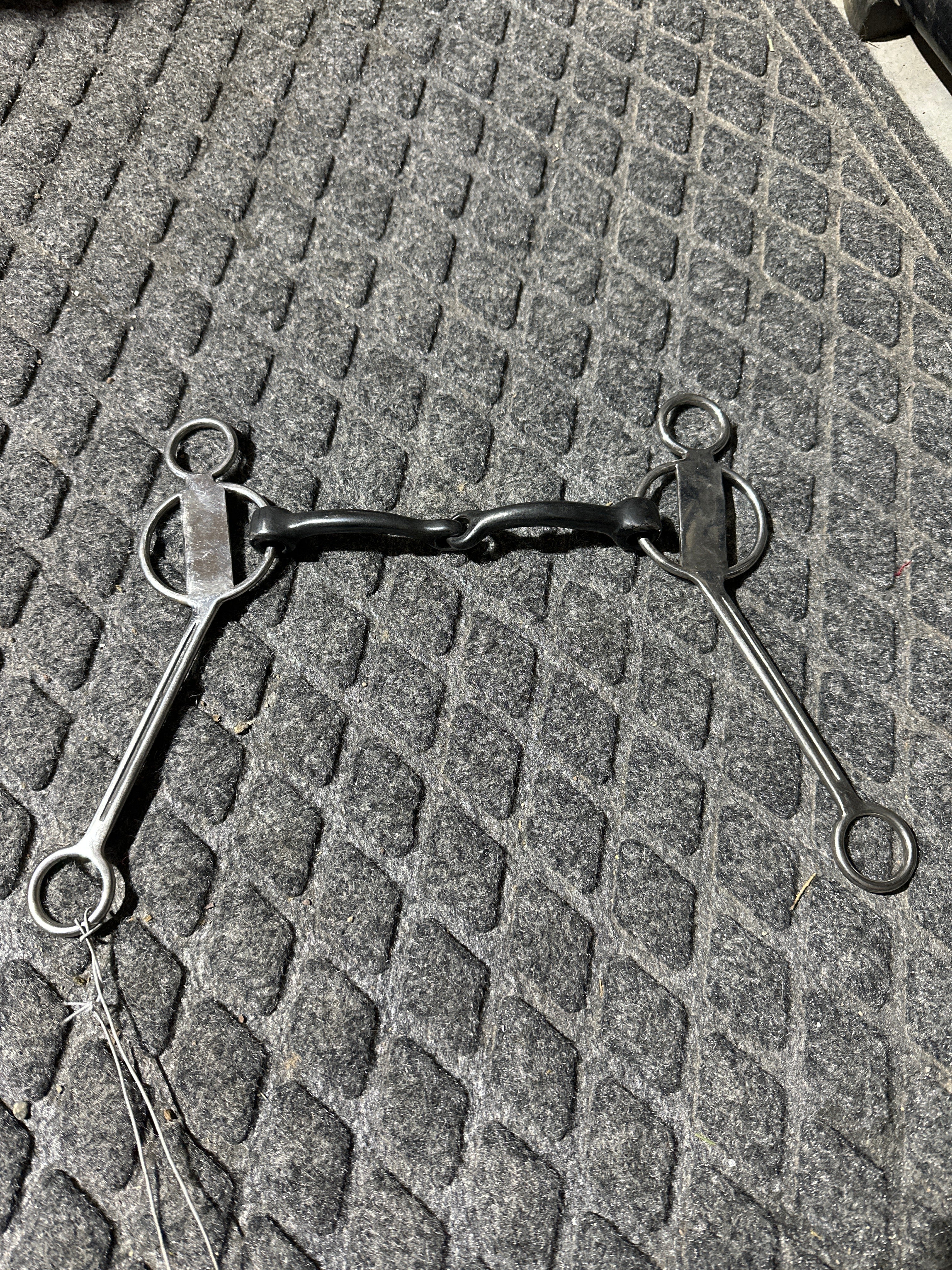 Trammell long shank gag 2 pc smooth bit