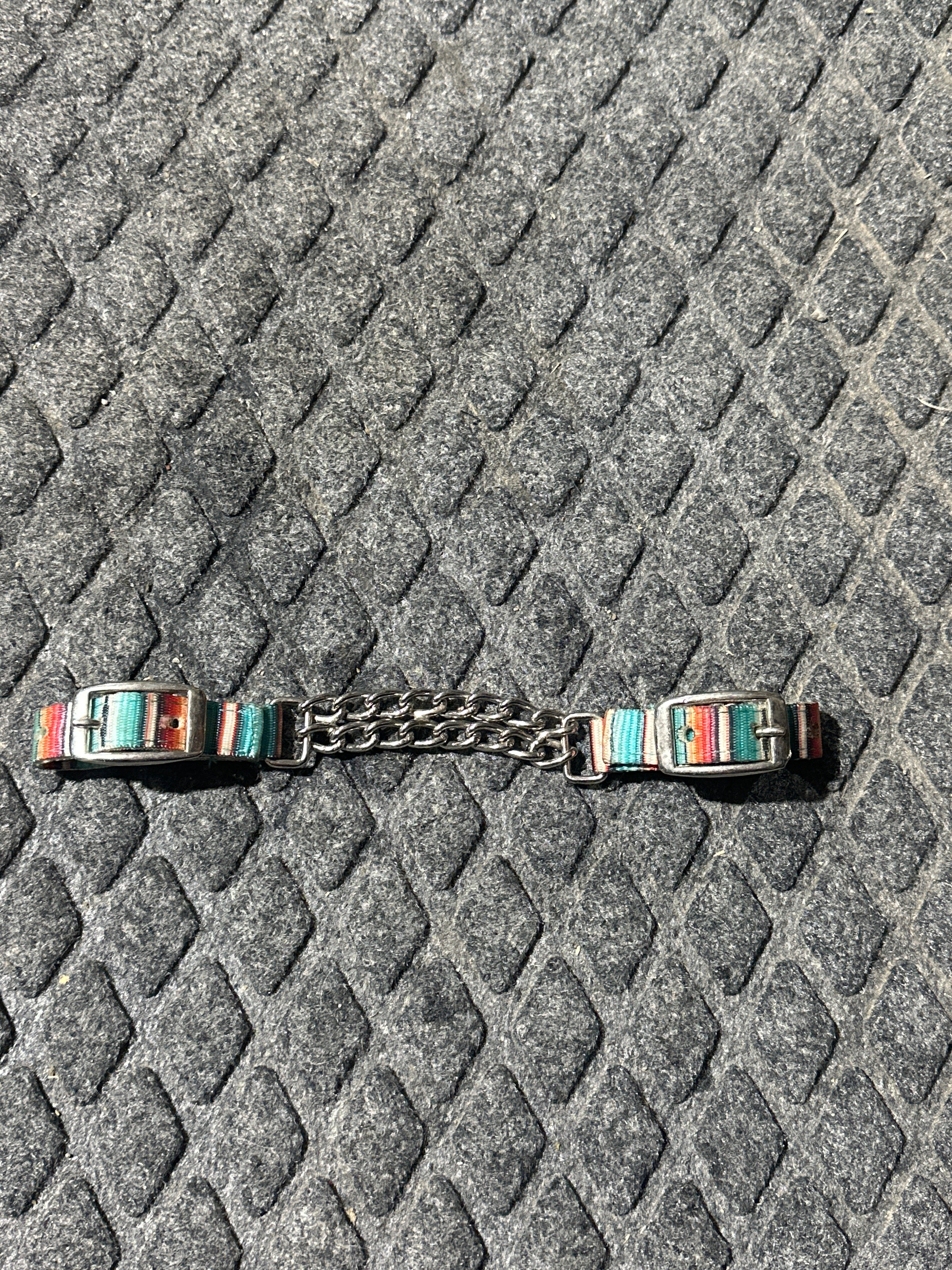Serape nylon chain chin strap