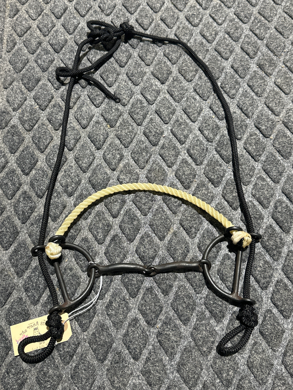 2 pc smooth snaffle combination draw gag bit