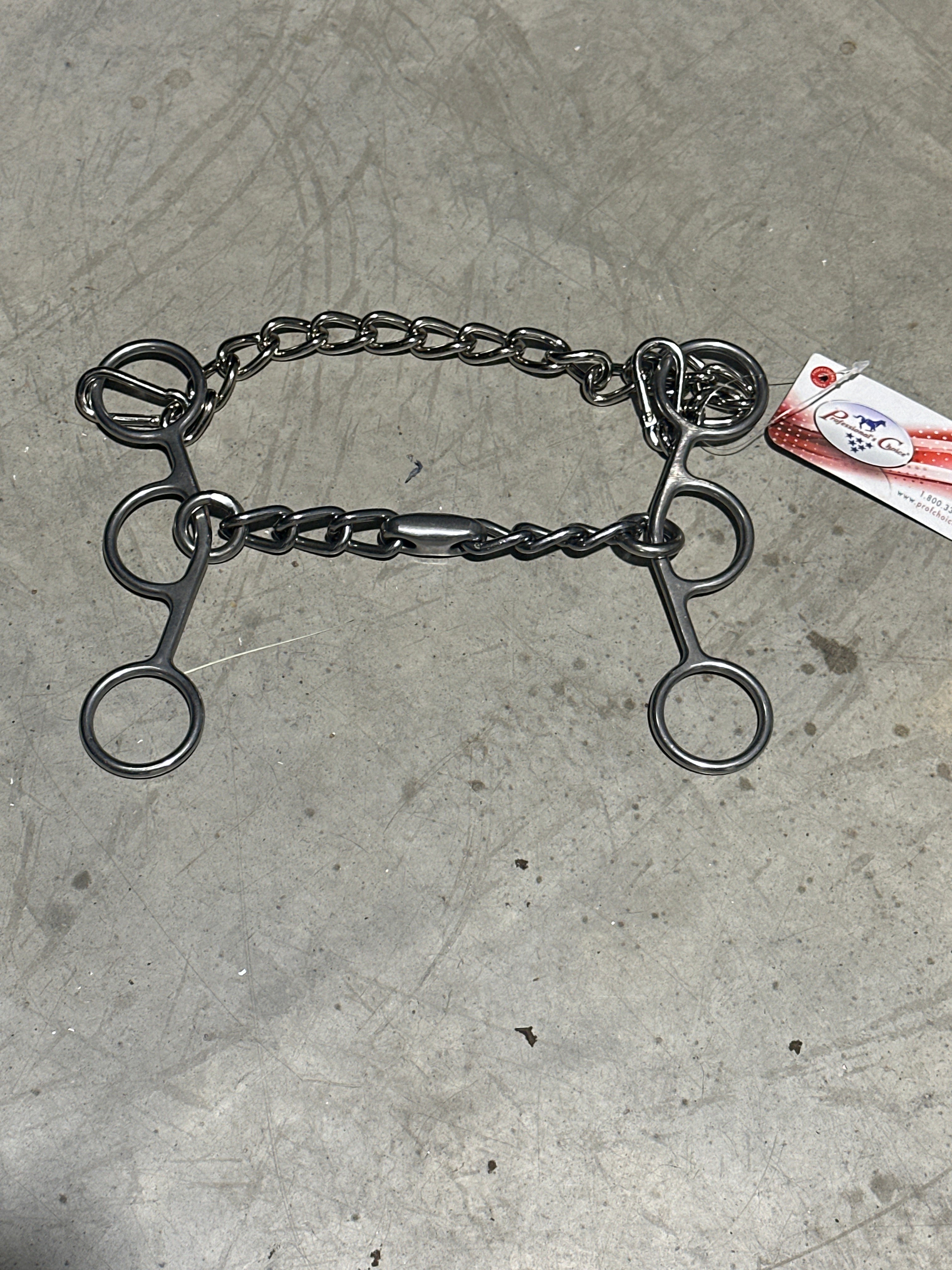 Professionals choice short shank futurity chain mouth