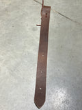 Brown leather off billet