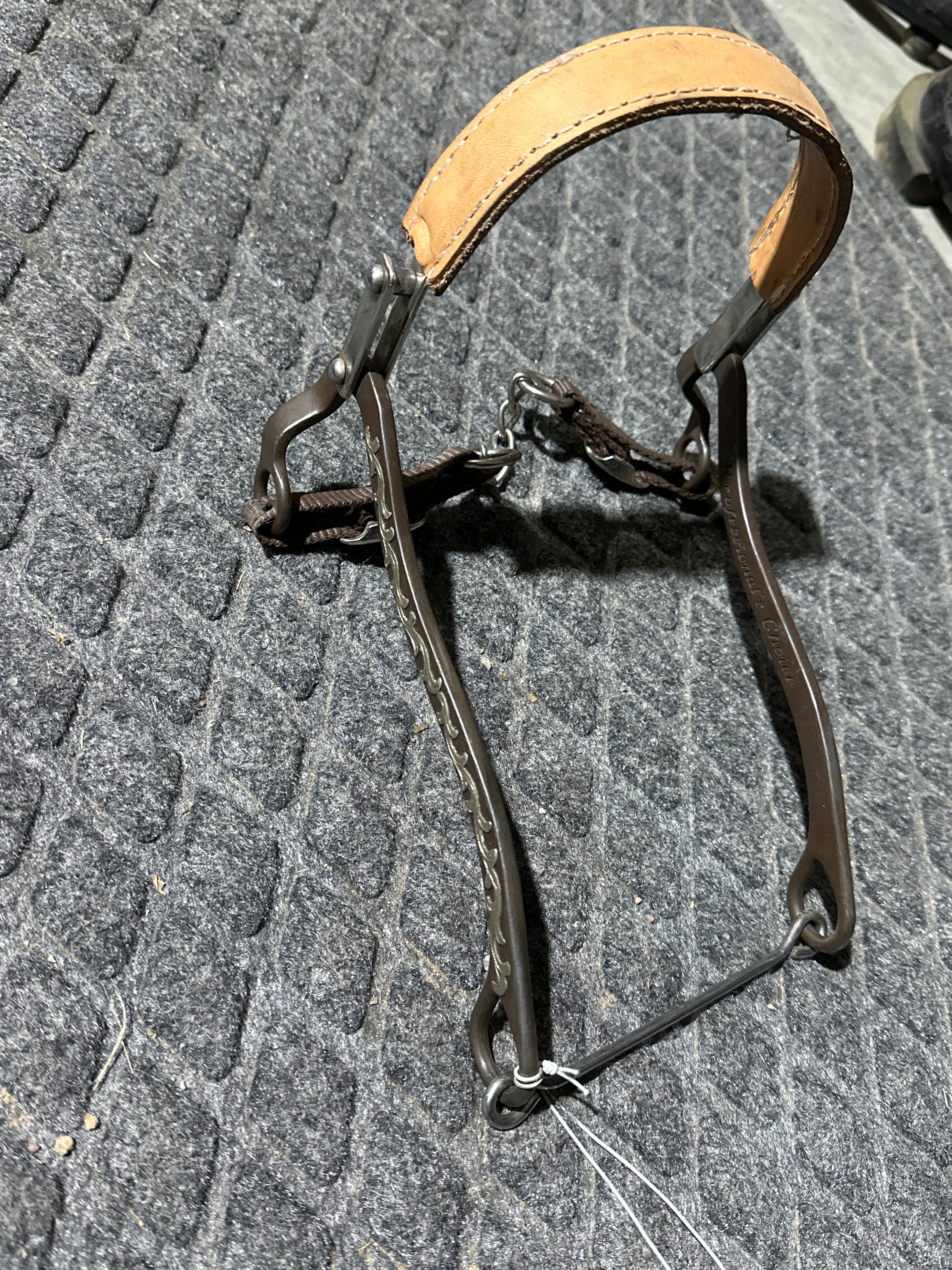Professionals Choice Bob Avila collection Hackamore with floral overlay shanks