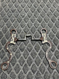 Long shank low port correction bit with silver accent shanks