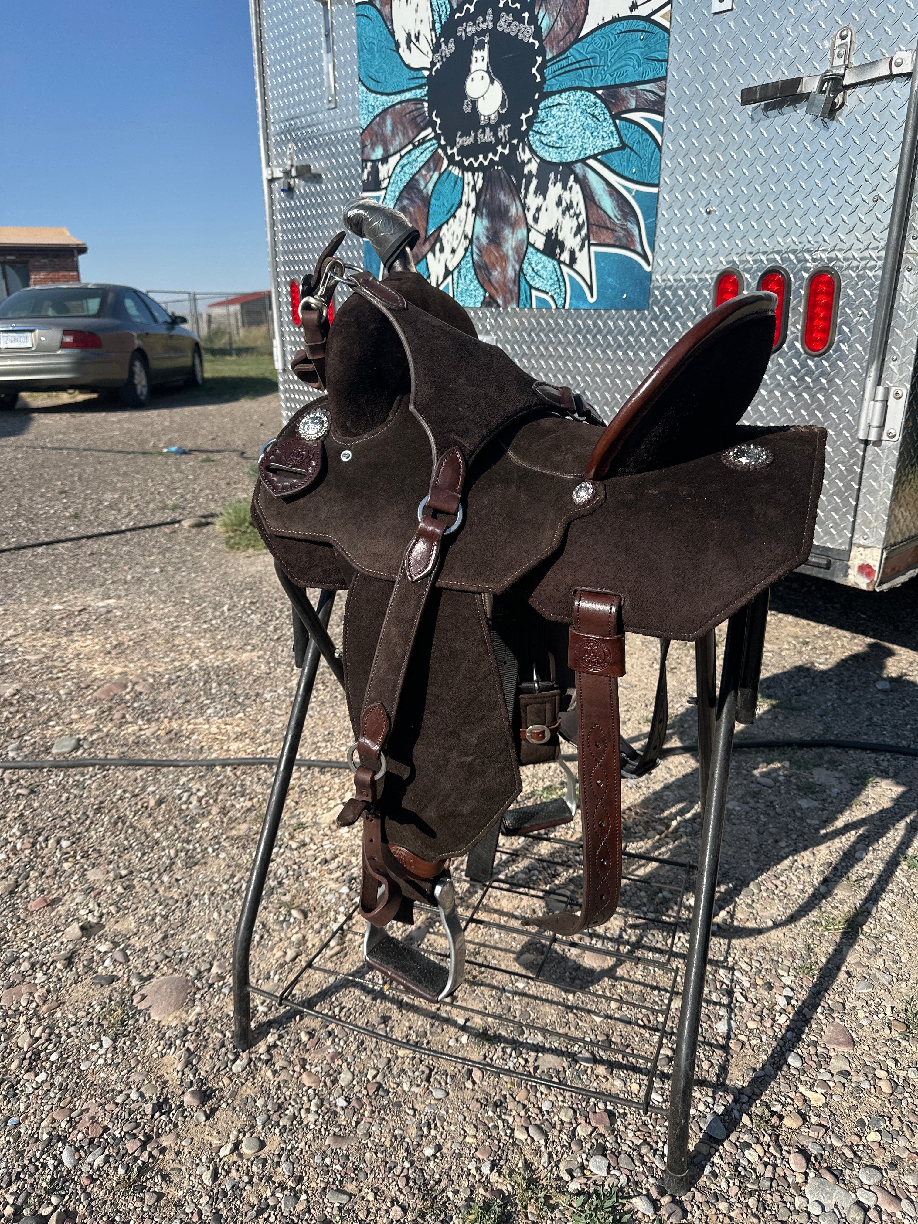 15” triple a brazilian hybrid light weight pencil roll barrel saddle
