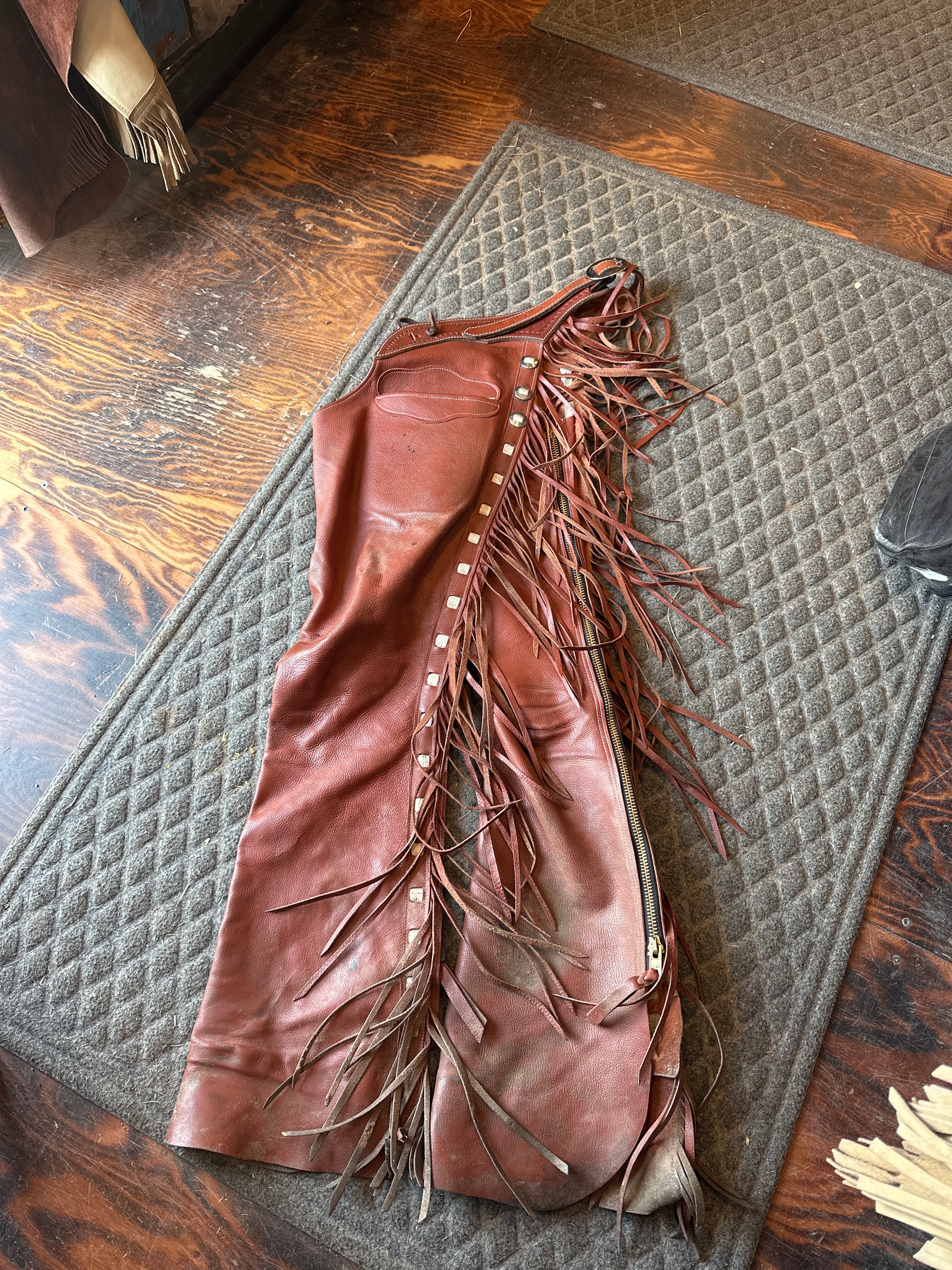 Dakota leather territory leggings