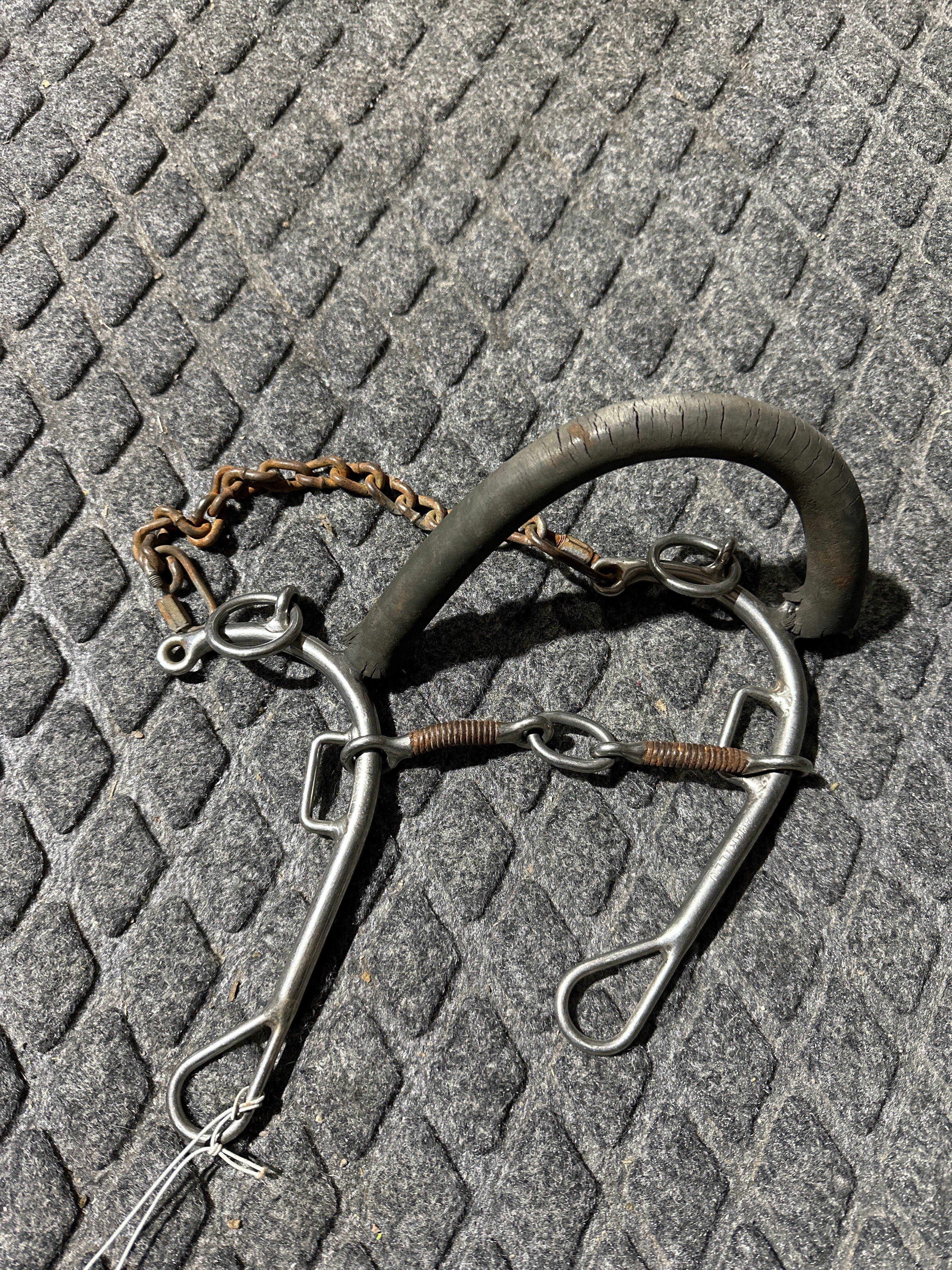 Sharon Camarillo copper wrapped snaffle with lifesaver combination bit USED
