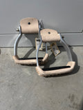 Aluminum stirrup with rubber grip tread
