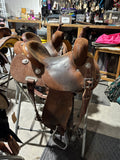 13.5” Burns barrel saddle #10 tree MD