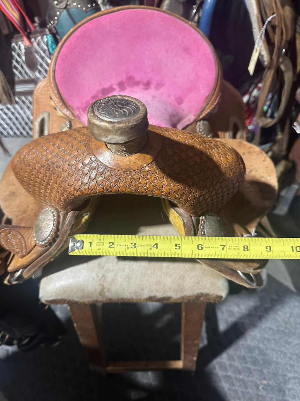 10” Teskey kids barrel saddle