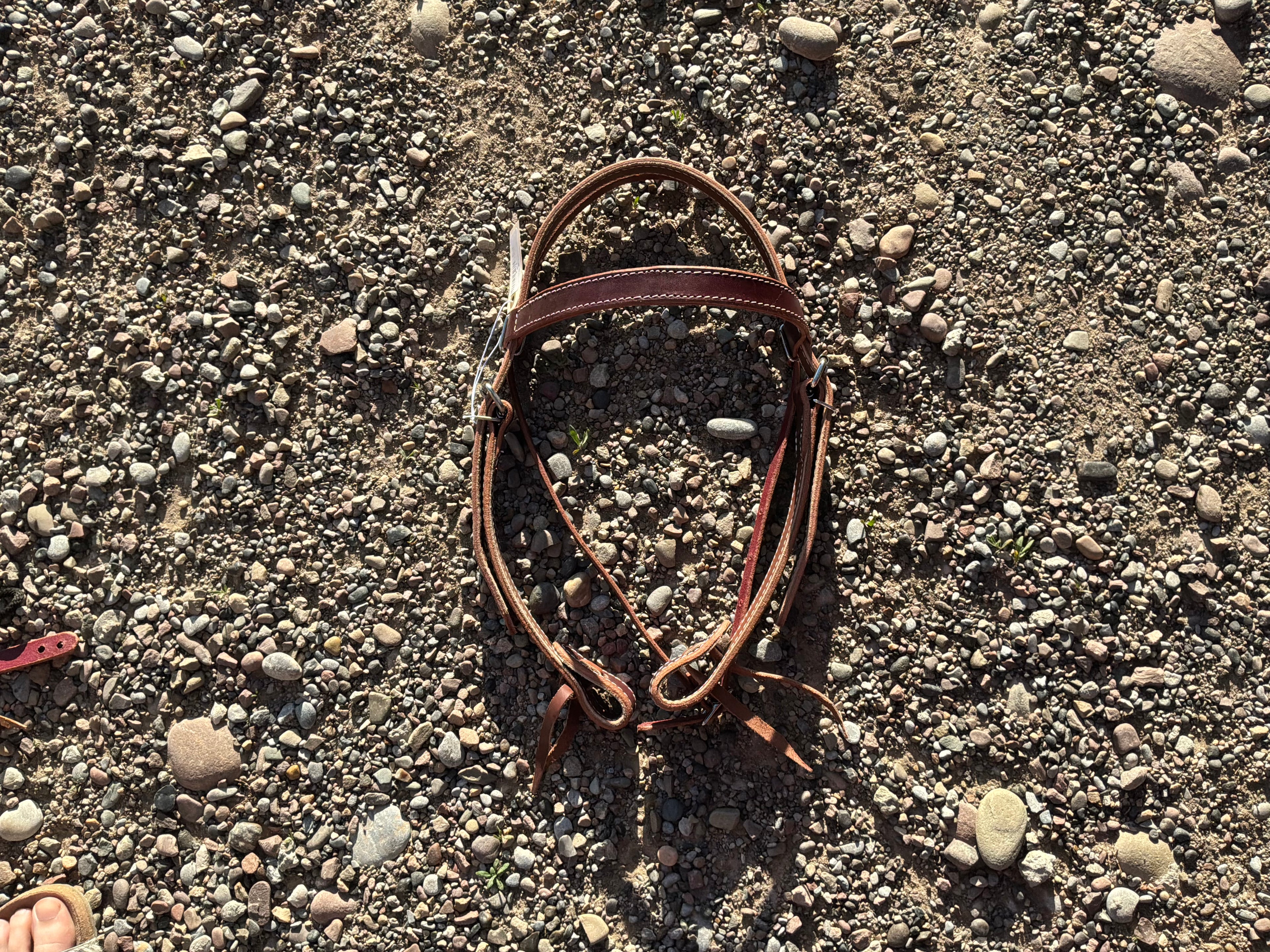 Richland Leather burgundy heavy duty headstall
