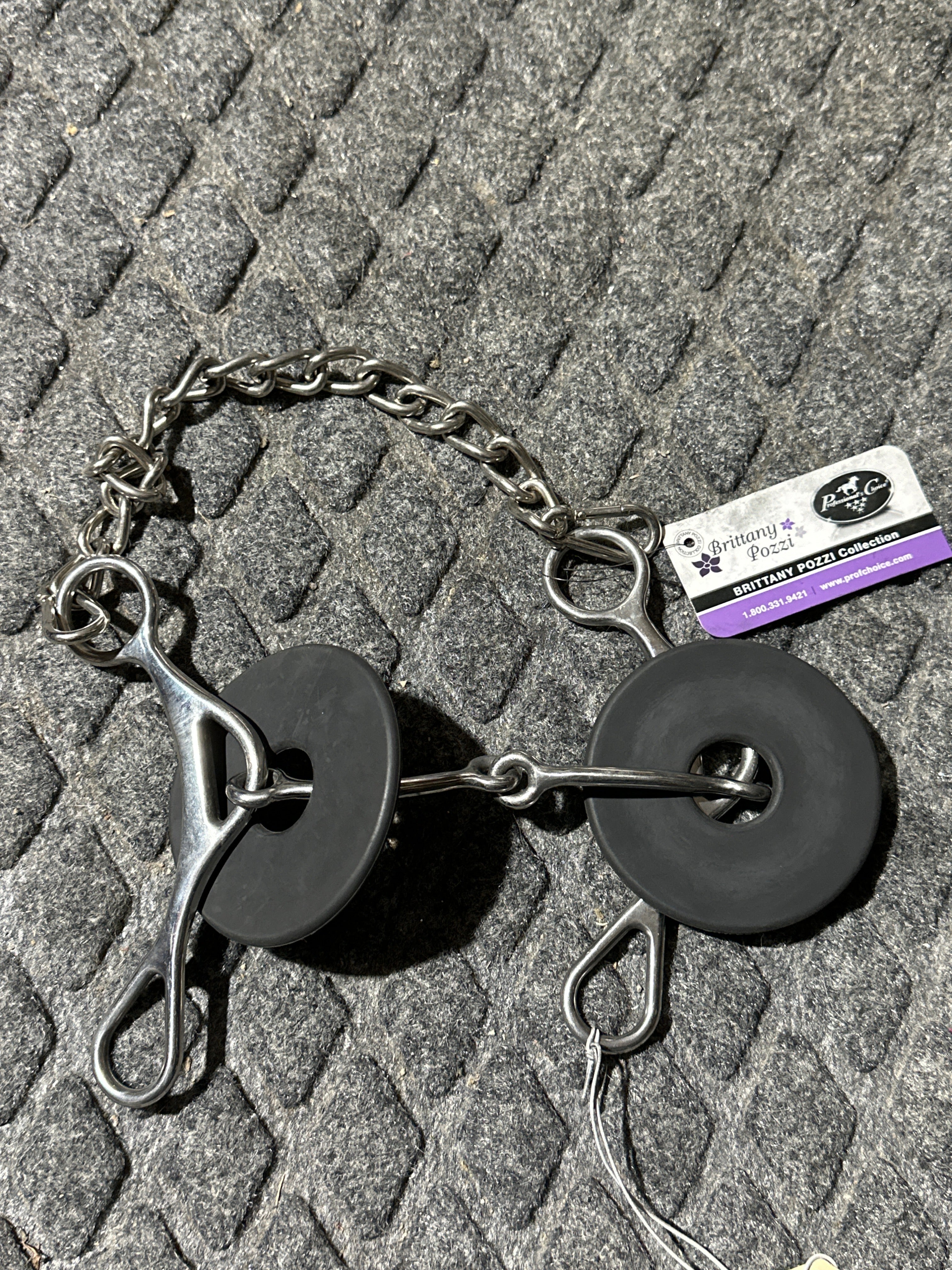 Professionals Choice Pozzi 5” shank 2 pc smooth snaffle gag bit