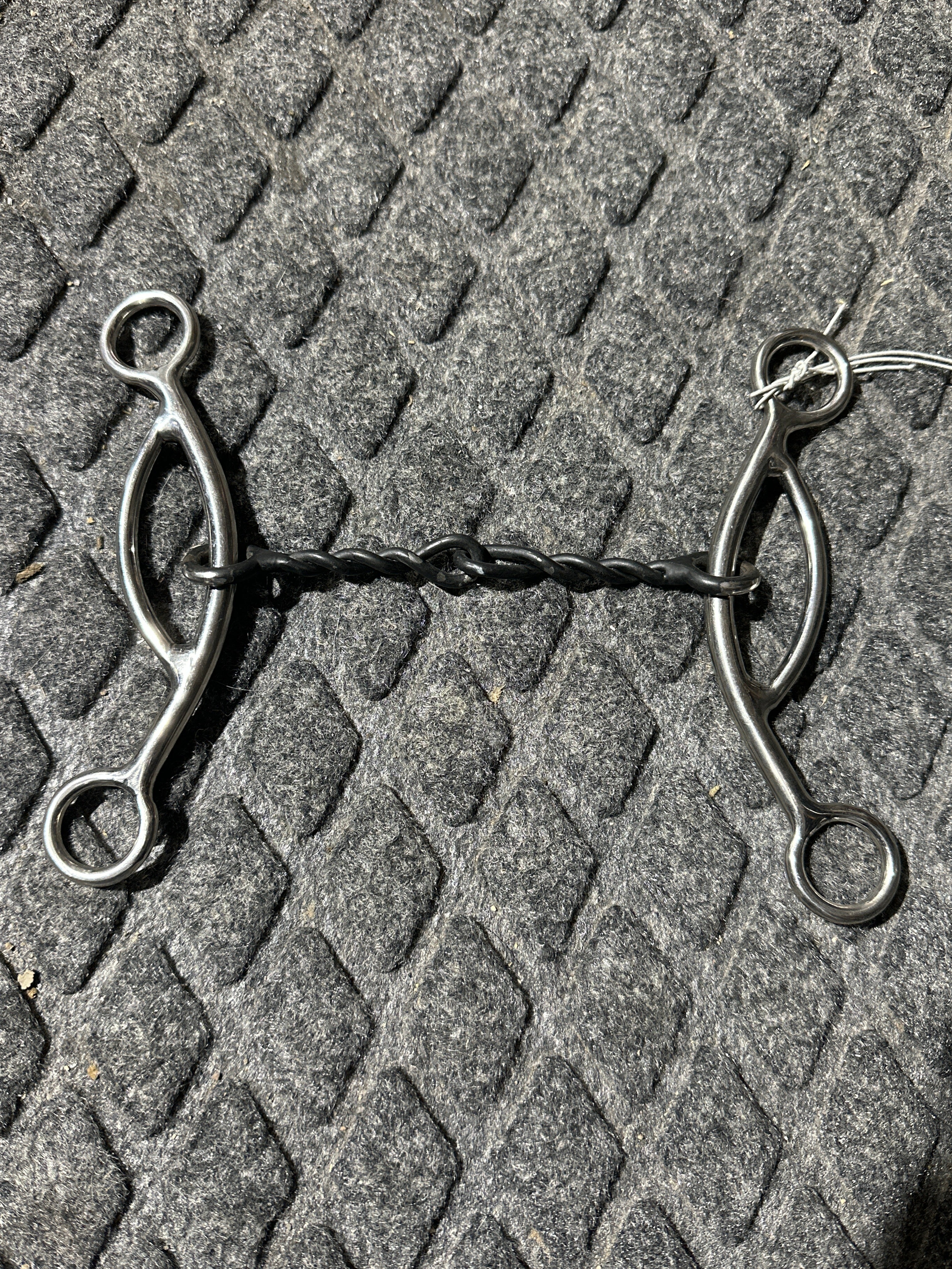 2 pc twisted wire gag bit