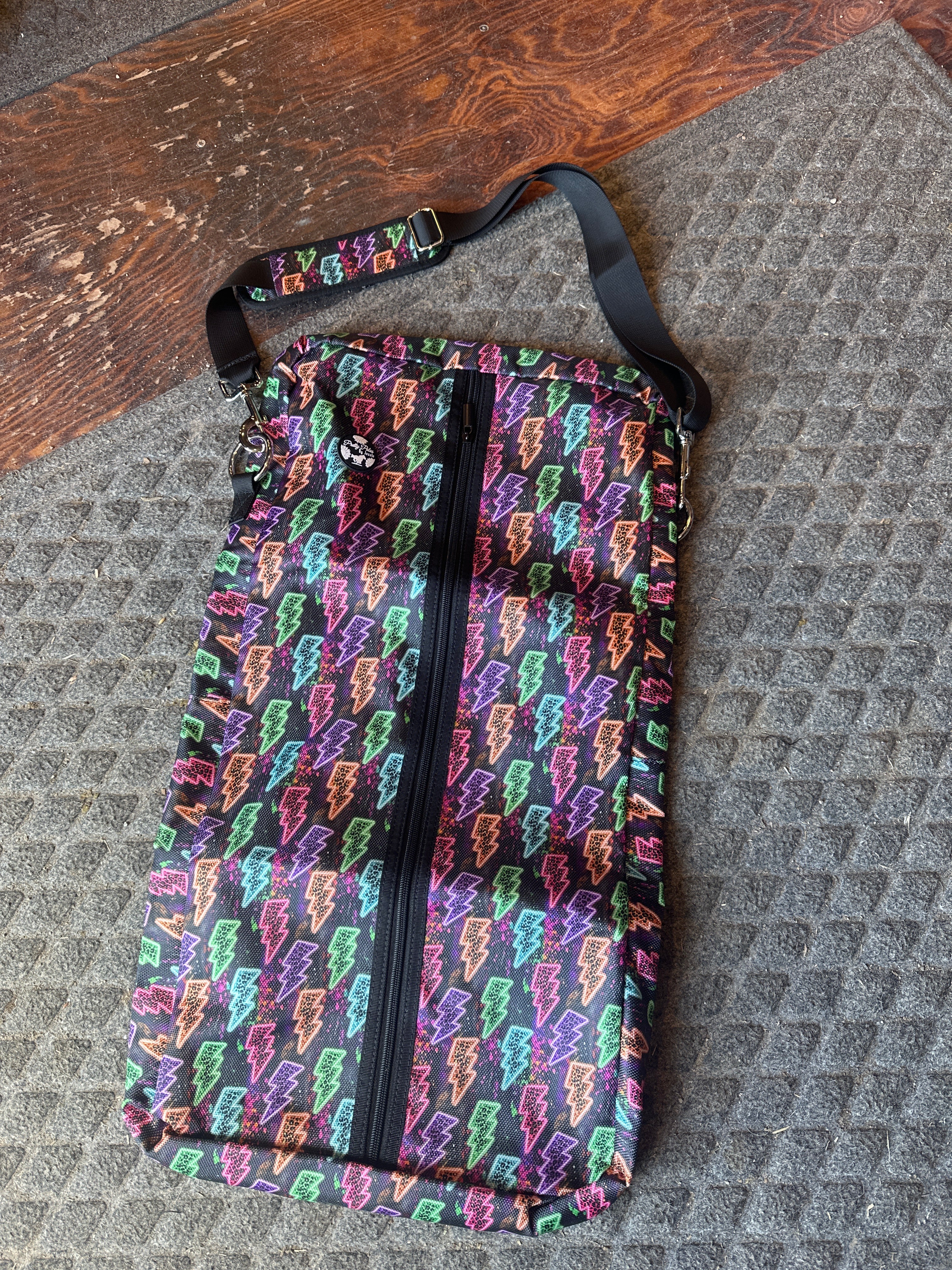 Pretty polos by Jessie neon thunderbolt bridle bag ￼